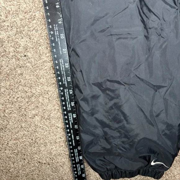 Vintage Nike Track Pants Men's Black White Lined Y2K Grunge Skate Goth Size L - Picture 5 of 10